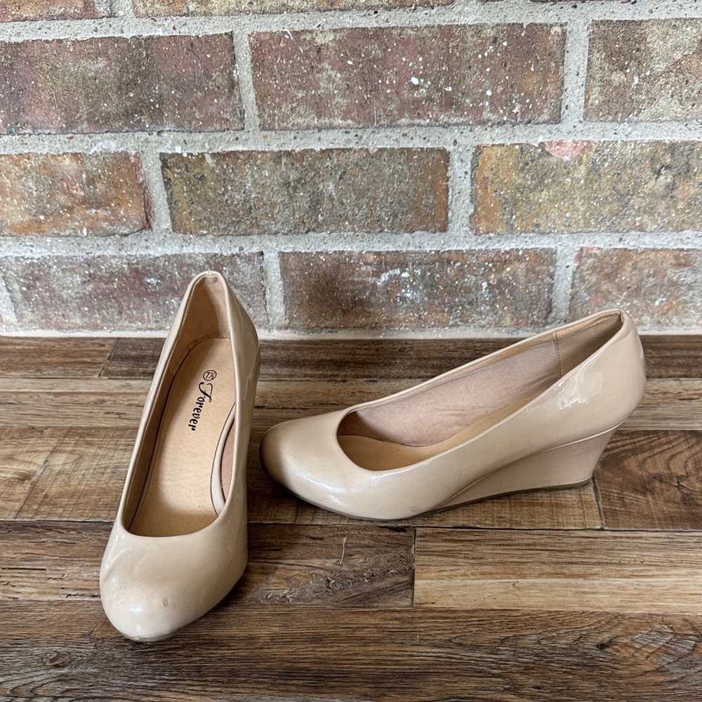 Forever 21 Beige Wedge Shoes